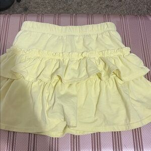 Yellow Ruffle Skirt